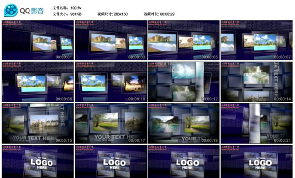 动态视频LOGO展览AE模板
