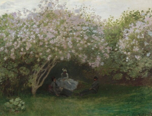 LilacsGreyWeather1872风景建筑田园植物水景田园印象画派写实主义油画装饰画