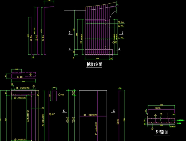 桥墩配筋图图片