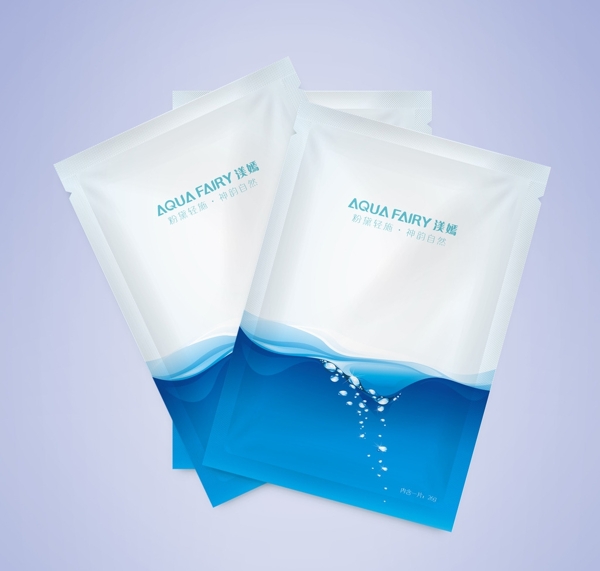 水润面膜包装袋设计图片