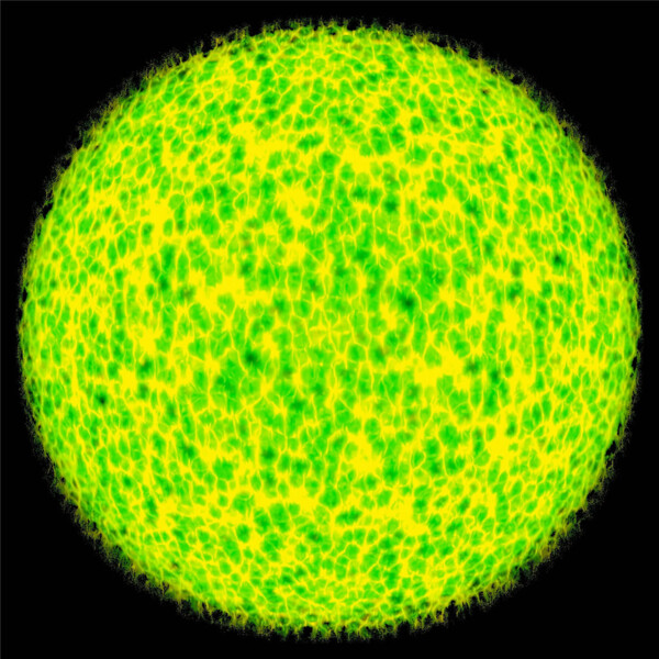 黄绿色圆球形状动态特效MOV视频素材下载