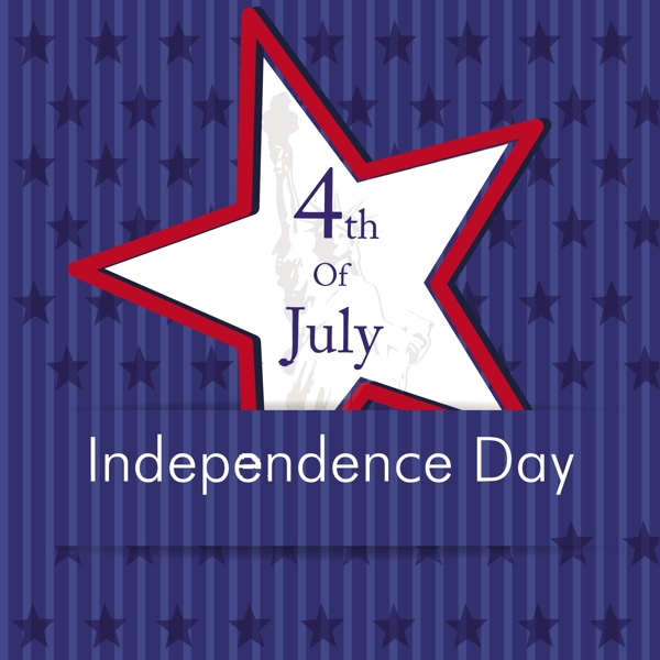 独立日快乐矢量格式七月摘要背景与标签卡第四