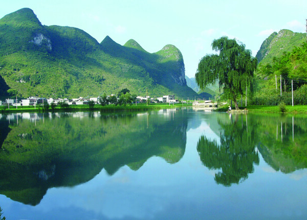 高清水库风景