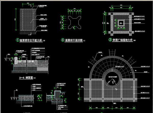 广场铺地详图