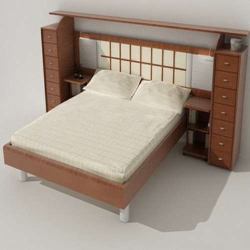 床的现代风的简单模型