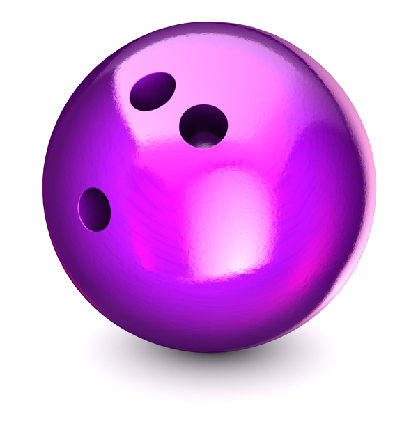 紫色保龄球高清摄影