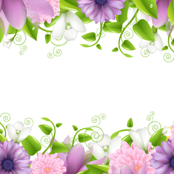 花卉植物边框