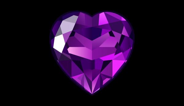 紫色水晶钻石png元素