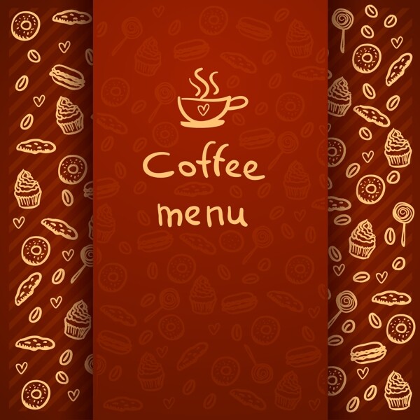 精致的咖啡饮料菜单设计矢量素材