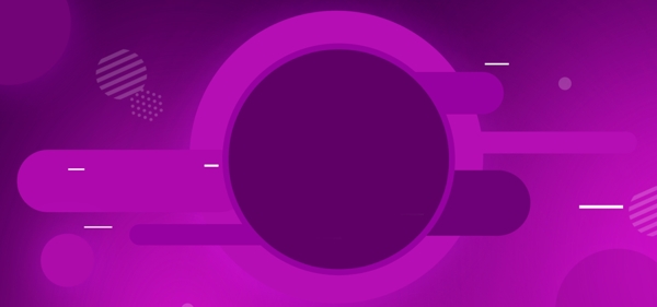 紫色圆环banner背景设计