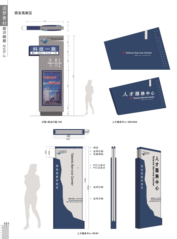 户外立式指示牌VI设计