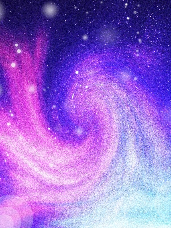 神秘紫色蓝色梦幻星空宇宙背景psd