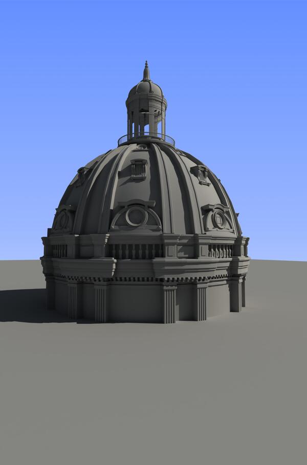 教堂穹顶模型图片