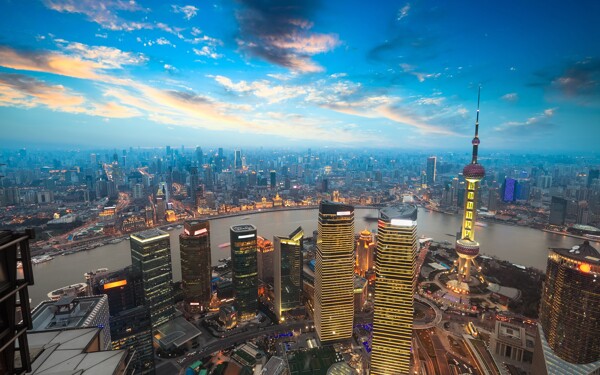 上海繁荣景色图片