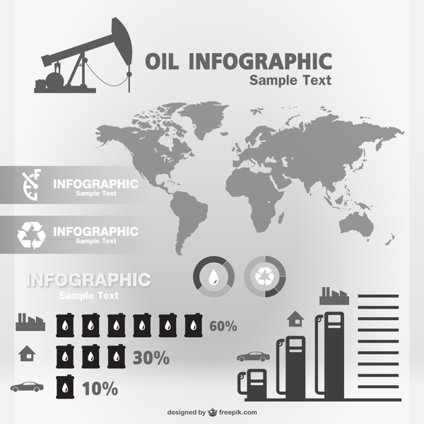 石油图表模板