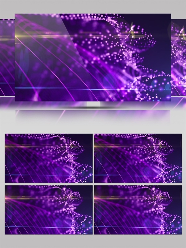 紫色光束喷泉高清视频素材