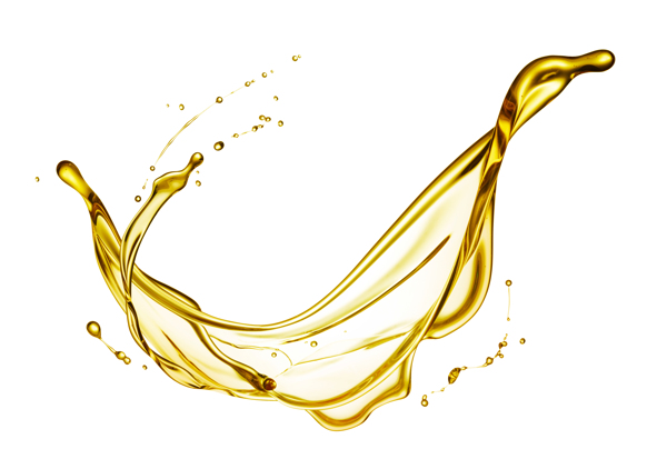 金色液体喷溅水花