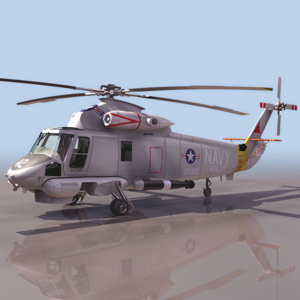 3D直升飞机效果图