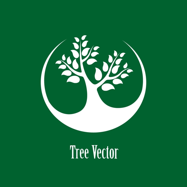 抽象树标志logo模板