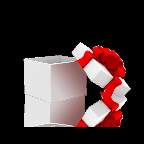 情人节礼物白色盒子图片素材