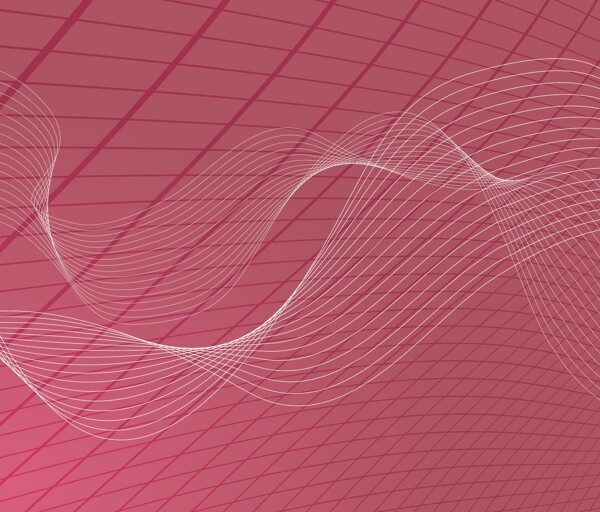 摘要背景网格精细粉红色波浪线