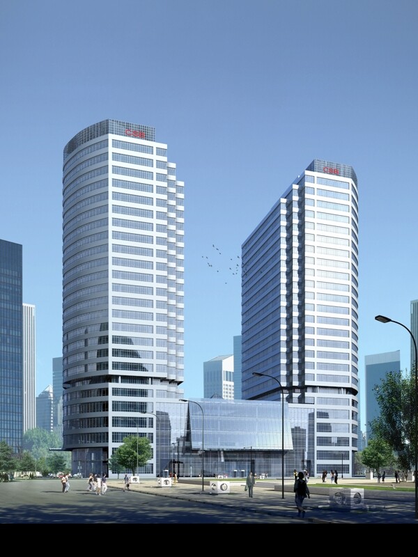 CSB办公楼建筑设计模型方案MAX0002