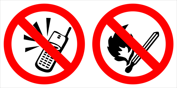 禁手机禁烟火