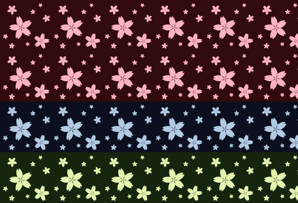 3发光花卉在黑色JPG可重复的模式