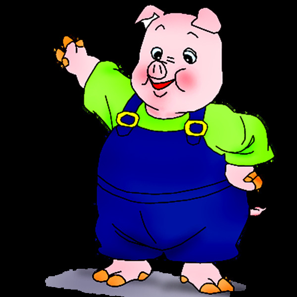 可爱卡通猪猪绘画