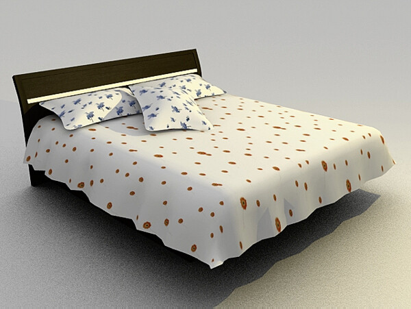现代床3d模型家具3d模型55