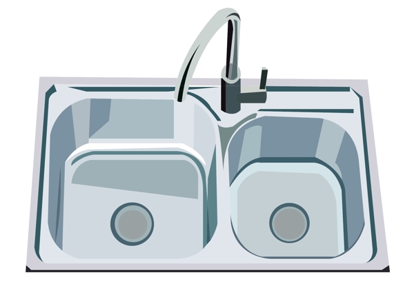 银色厨房用品水槽插图