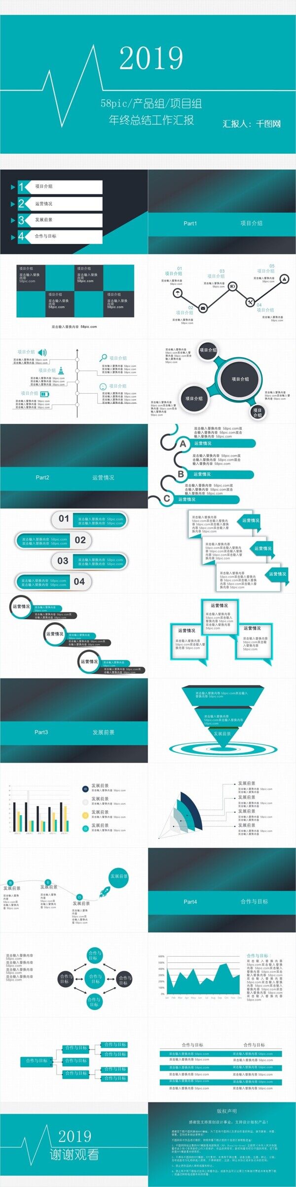 产品组项目组年终工作总结汇报PPT