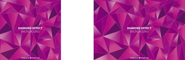 紫色背景与钻石效果