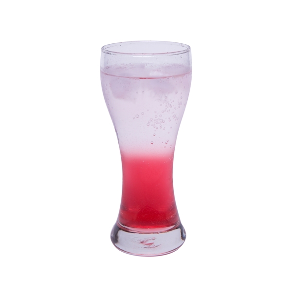 粉色圆柱创意玻璃饮料元素