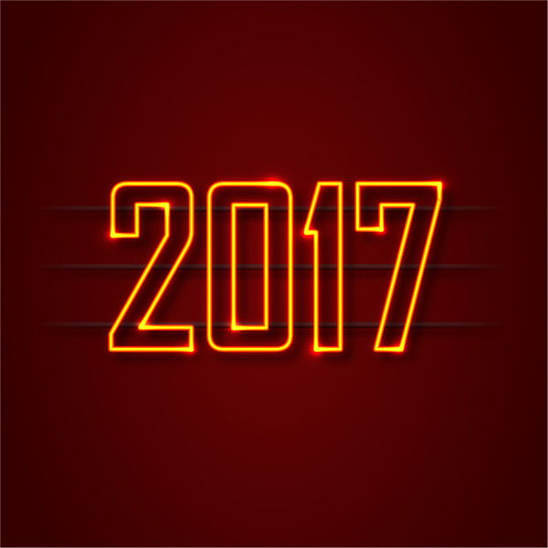 新年背景与闪亮2017