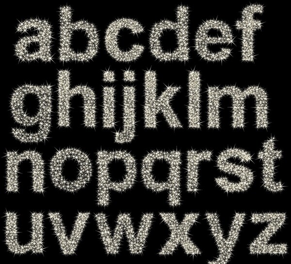 钻石字母字母图片