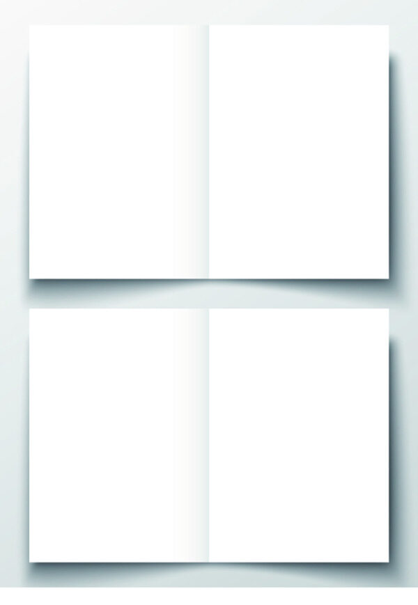 空白折页模板