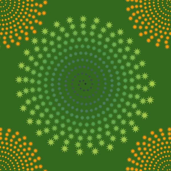 绿色的背景与螺旋