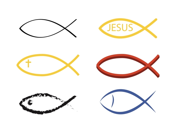 矢量教鱼符号