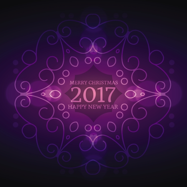 2017新年花卉装饰背景