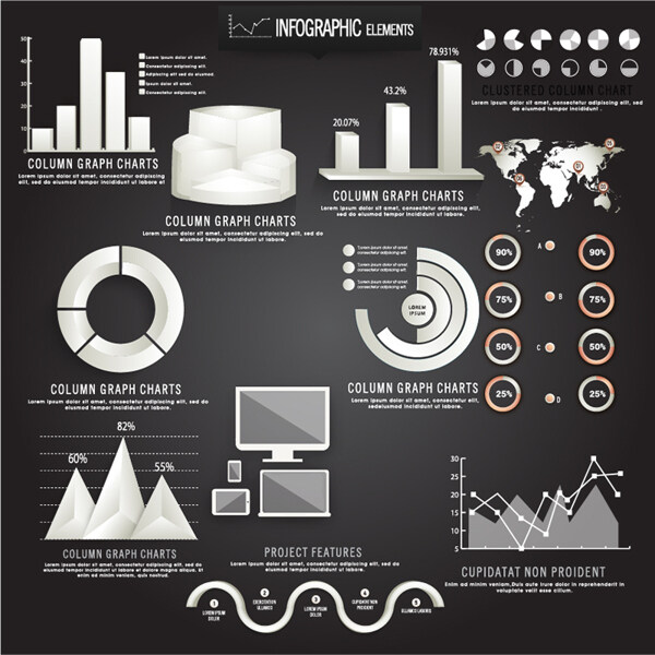 coleccindegrficosENtonos对位infografas艺术