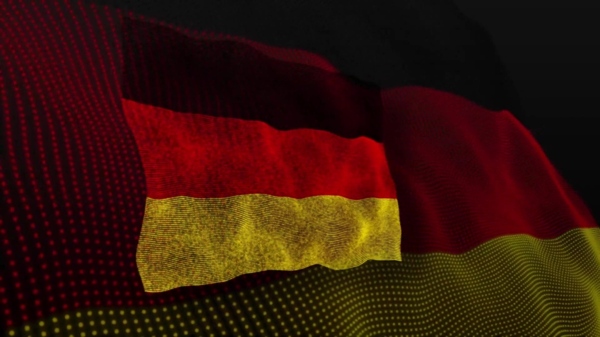 粒子德国国旗视频