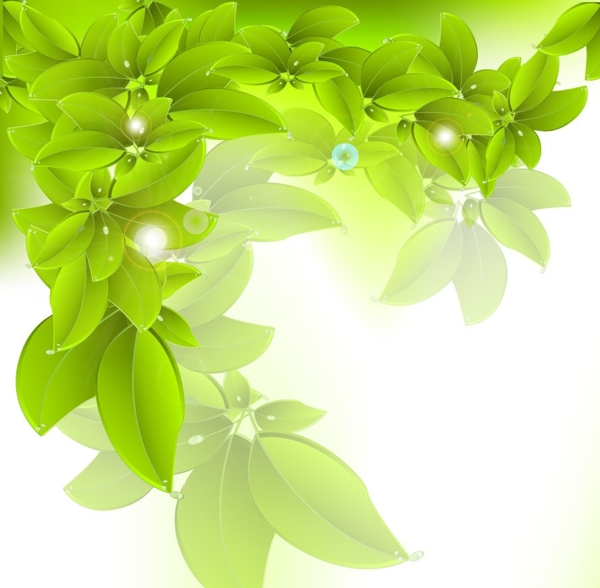 绿叶环保背景图片