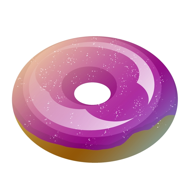 夏日紫色甜甜圈
