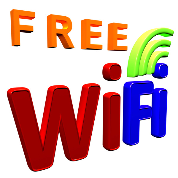 免费WiFi网络符号显示连接