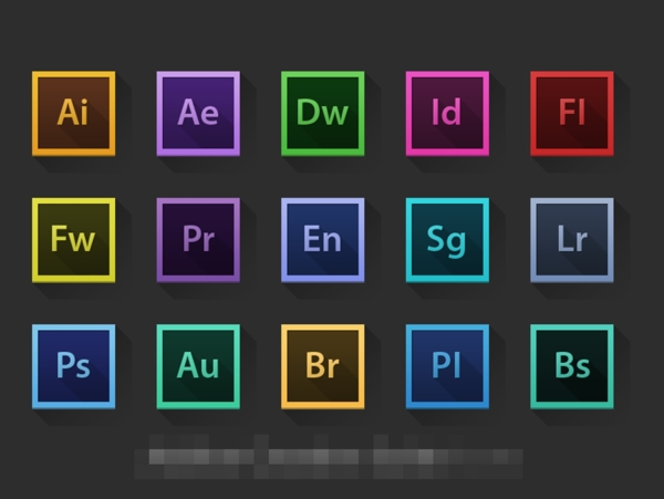 Adobe软件图标设计Icons