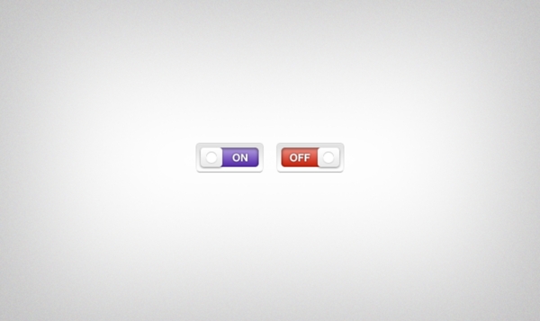 紫红开关滑块按钮图标设计