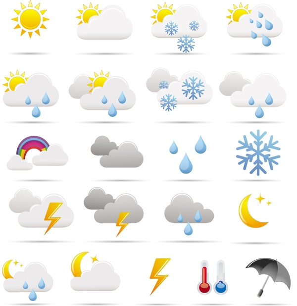 创意天气图标设计