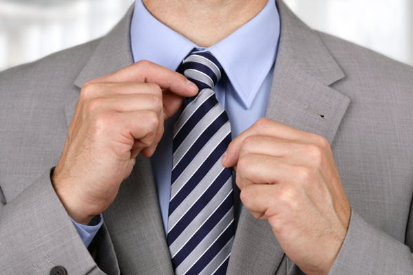 条纹领带商务男人图片