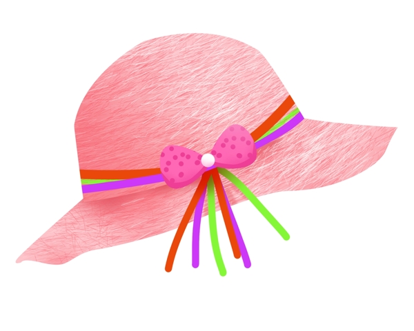 粉色夏季遮阳帽
